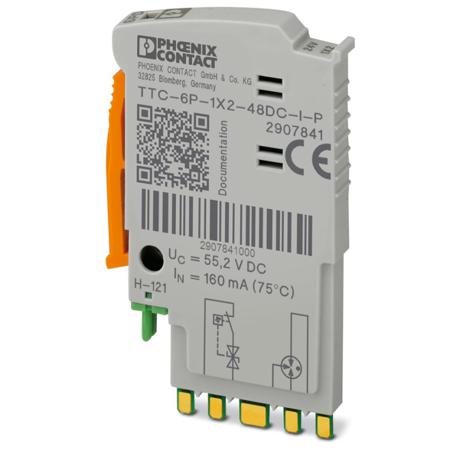 2907841 Phoenix Contact Surge Protector, DIN Rail Mount