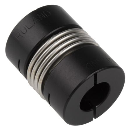 MBC25-12-10-A Ruland Stainless Steel 25.4mm OD Bellows Coupling with Clamping Fastening