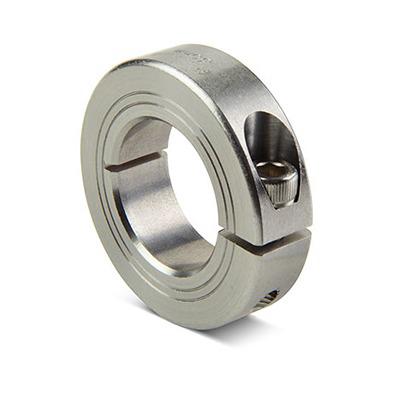 MCL-13-SS Ruland Collar, One Piece, Clamp Screw, Bore 13mm, OD 30mm, W 11mm, Stainless Steel