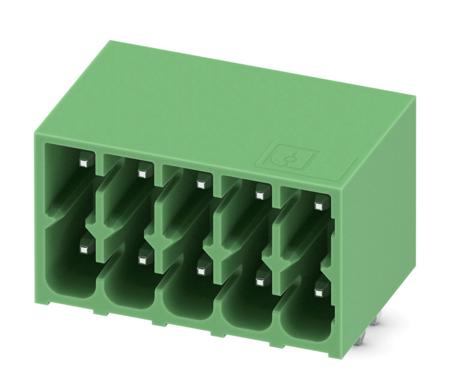 1053811 Phoenix Contact, 3.5mm Pitch, DMC 1.5, 5 Way, Right Angle, Pluggable Terminal Block, Header, Through Hole, Solder