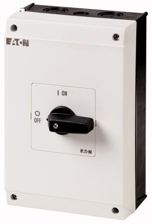 207356-P3-63-I4 Eaton 3 Pole Surface Mount Isolator Switch - 63A Maximum Current, 30kW Power Rating, IP65