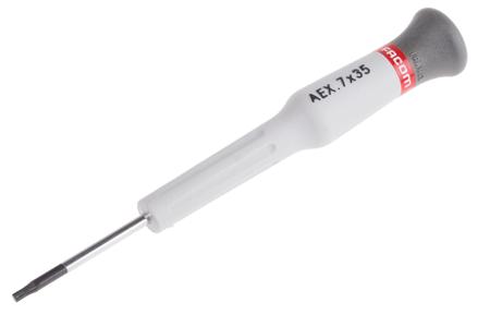 AEX.7X35 Facom Torx Precision Screwdriver, T7 Tip, 35 mm Blade, 117 mm Overall