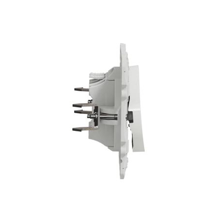 S525206 Schneider Electric White Push Button Light Switch, 1 Gang, Odace