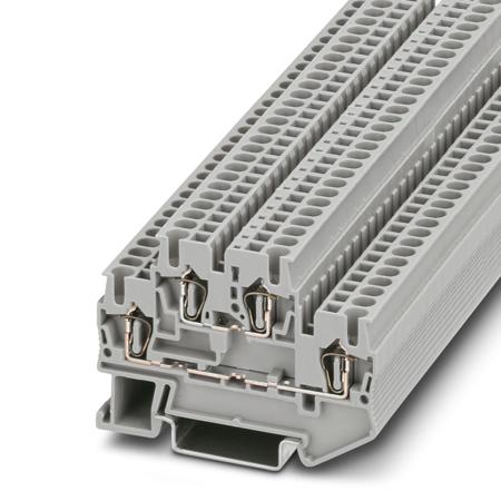 3035519 Phoenix Contact  5, STTB 2 Series Grey, 0.08 → 4mm², Spring Cage Termination