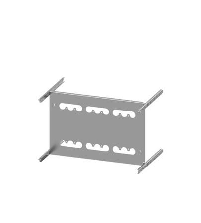 8PQ6000-8BA54 Siemens Grey 3 Gang Mounting Plate Sheet Steel Mounting Plate