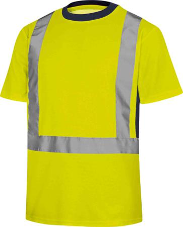 NOVAJAXG Delta Plus Fluorescent Yellow Unisex Hi Vis T-Shirt, 42