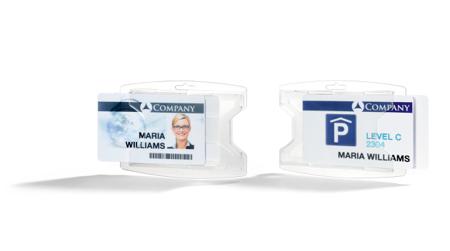 895219 Durable Transparent Polypropylene Name Badge