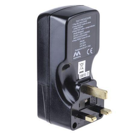 750-8447 RCD Plug 2 Pole ,Tripping Time 40ms, Tripping Current 30mA,Rated At 13A,240 V ac
