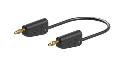 64-1033-15021 Staubli Test lead, 19A, 30 → 60V, Black, 150cm Lead Length