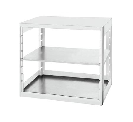 46001003-16V Bott Light Grey 2 Shelf Sheet Steel Storage Rack System Shelving System Upright Frames, 1000mm x 1050mm, 525mm