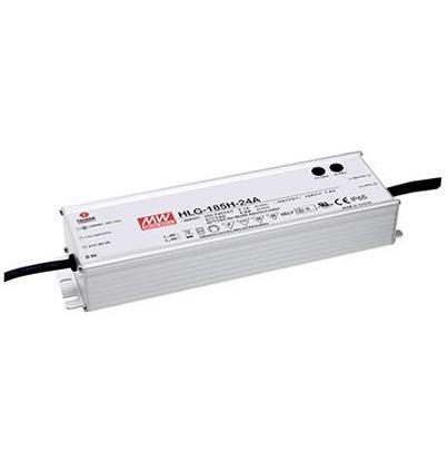 HLG-185H-42B MEAN WELL LED Driver, 42V Output, 185W Output, 4.8A Output, Constant Current / Constant Voltage Dimmable