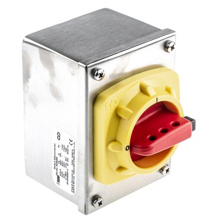 SDS253-RS Craig & Derricott 3P Pole Isolator Switch - 25A Maximum Current, 15kW Power Rating, IP65