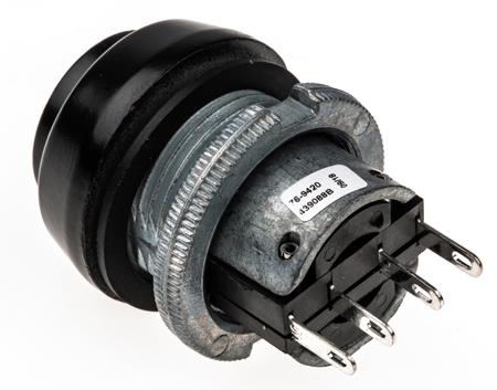 76-9420-439088B SPDT-NO/NC Momentary Push Button Switch, Panel Mount