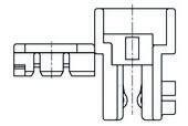 1-966194-3 TE Connectivity Right Angle Female Edge Connector, Cable Mount, 3-Contacts, 2.5mm Pitch, 1-Row, IDT Termination