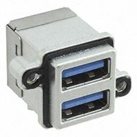 MUSBR-4193-M0 Amphenol Communications Solutions Right Angle, PCB Mount, Socket- Dual Port Type A 3.0 IP67 USB Connector
