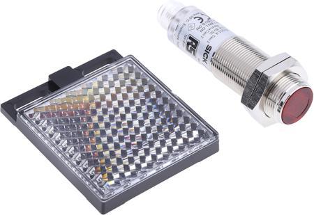 729-5101 RS Pro Retro-reflective Photoelectric Sensor 0.05 → 7 m Detection Range NPN Barrel Style IP67