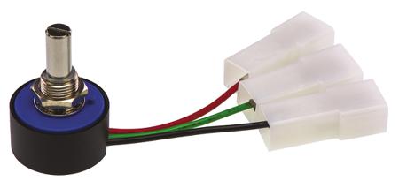 357B0202MXB054506 Vishay 357 Series Conductive Plastic Potentiometer with a 6.35 mm Dia. Shaft Continuous-Turn, 2kΩ, ±20%, 1W