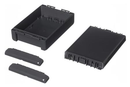 96014224-B-181306-PC-V0-7024 Bopla Bocube Series Graphite Grey Polycarbonate V0 Enclosure, IP66, IP68, IK07, Graphite Grey Lid, 191 x 125 x 60mm