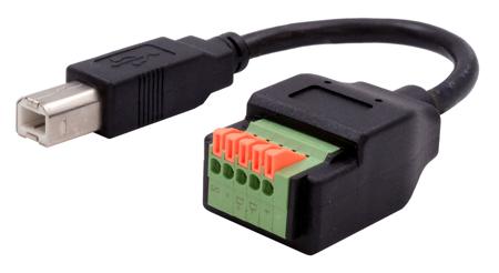 EX-49131 Exsys Terminal Block USB B Male Male Interface Adapter