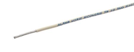 6715 WH005 Alpha Wire Ecogen Ecowire Series White 0.75 mm² Hook Up Wire, 18 AWG, 16/0.25 mm, 30m, MPPE Insulation,