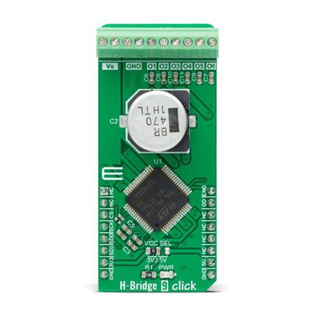 MIKROE-4821 MikroElektronika H-Bridge 9 Click Half-Bridge Driver for L99UDL01 for mikroBUS Socket