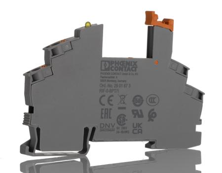 2901873 Phoenix Contact RIF-0-BPT/1 1 Pin 12 → 24V dc DIN Rail Relay Base
