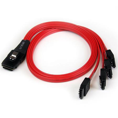 SAS8087S4R50 StarTech.com Internal Mini-SAS to SATA Data x 4  Cable, 500mm