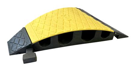 CPTRUCK30 Viso 800mm Black/Yellow Cable Cover in Rubber, Thermoplastic, 90mm Inside dia.