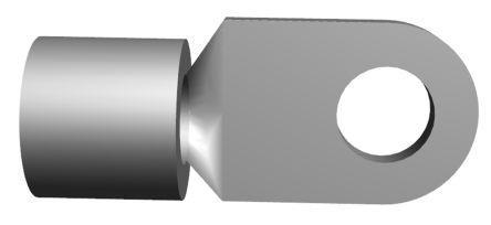 330969 TE Connectivity  Series Uninsulated Tin Plated Crimp Ring Terminal, M6 (1/4) Stud Size, 10.5mm² to 16.8mm²