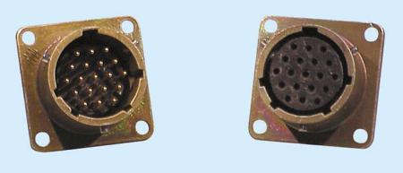 IPT02A14-19S Glenair 19 Way Box Mount MIL Spec Circular Connector Receptacle, Socket Contacts,Shell Size 14, MIL-DTL-26482