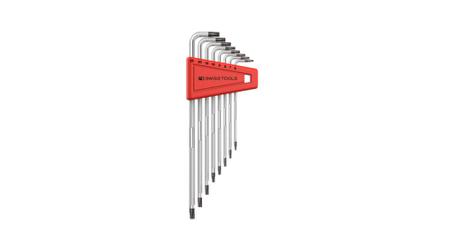 PB 3411.H 6-25 PB SWISS TOOLS 8 piece L Shape Metric Hex Key, T6, T7, T8, T10, T15, T20