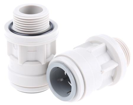 CM012216S JG Speedfit Push Fit Fitting Acetal Straight Adapter, 22mm od x3/4 in BSP