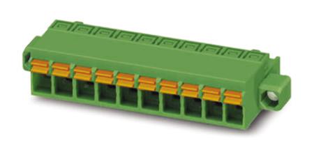 1754830 Phoenix Contact, 5.08mm Pitch, FKCN 2.5/ 6-STF-5.08, 6 Way, Pluggable Terminal Block, Plug, Spring Cage Termination,