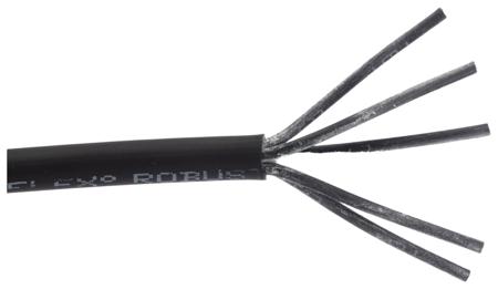 0021903 Lapp OLFLEX ROBUST 210 Control Cable, 5 Cores, 0.75 mm², Unscreened, 50m, Black Thermoplastic Elastomers TPE Sheath, 18