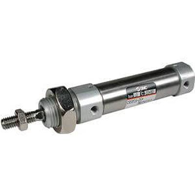 C85N10-15 SMC Pneumatic Piston Rod Cylinder - , 10mm Bore, 15mm Stroke, C85 Series, Double Acting
