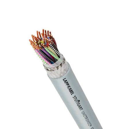11139509 Lapp UNITRONIC FD CP (TP) Plus A Control Cable, 3 Cores, 0.25 mm², Screened, Grey Polyurethane PUR Sheath, 24 AWG