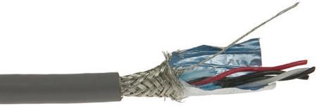 86602CY SL005 Alpha Wire XTRA-GUARD FLEX Series Data Cable, 2 Pairs, 4 Cores, 0.2 mm², Screened, 24 AWG, 30m, Screened Shield
