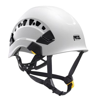 A010CA00 Petzl VERTEX VENT White Safety Helmet with Chin Strap, AdjustableVentilated