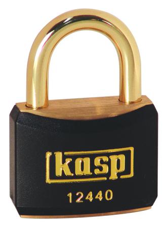 K12440BLAD Kasp Padlock Brass Padlock Keyed Alike, 6.4 mm Shackle, 40mm Body