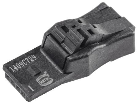 14310410301000 HARTING, 1.27mm Pitch, Har-Flexicon, 4 Way, Horizontal, Pluggable Terminal Block, Plug, Cable Mount, Screw Termination,