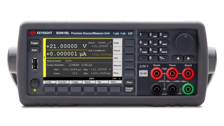 B2901BL Keysight Technologies B2900BL Series Source Meter, 1 μV → 21 V, 1-Channel, 31.8 W Output