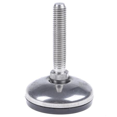 A105/001 Nu-Tech Engineering M10 Stainless Steel Adjustable Foot, 350kg Static Load Capacity 3.5° Tilt Angle