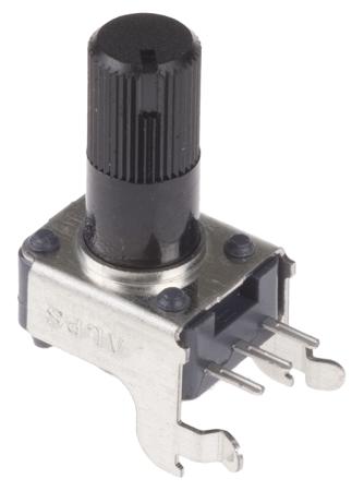 RK09K1110A0J Alps Alpine RK09K 10kΩ Rotary Potentiometer 1-Gang, Panel Mount (Through Hole),