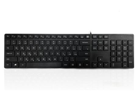 KYBAC301-UBLK-CZ Ceratech  Wired USB Multimedia Keyboard, QWERTZ, Black