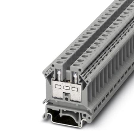 3005015 Phoenix Contact  UK 10 Series Grey, Single-Level, Screw Termination