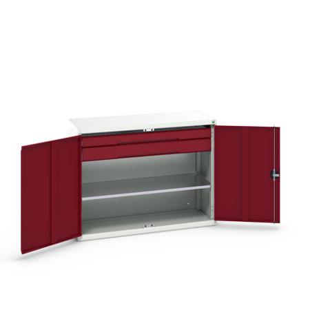 16926605.24 Bott 2 Door, 2 Drawer Sheet Steel Cupboard, 1300 x 550 x 1000mm