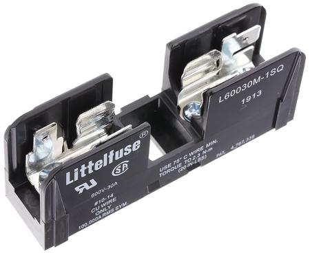 L60030M1SQ Littelfuse 30A Rail Mount Fuse Holder for 10 x 38mm Fuse, 1P, 600V ac
