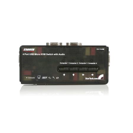 SV411KUSB StarTech.com 4 Port USB VGA KVM Switch, 3.5 mm Stereo 2048 x 1536 Maximum Resolution
