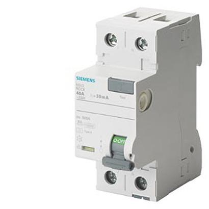 5SV3316-6KK13 Siemens 5SV33 RCCB, 63A, 2 Pole, 30mA, Type A, 125V
