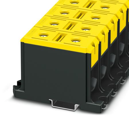 1086504 Phoenix Contact  UBAL Series Yellow, 150mm², Single-Level, Screw Termination